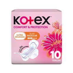 Toallas Higi&eacute;nicas Kotex Ultradelgadas 10 Unidades