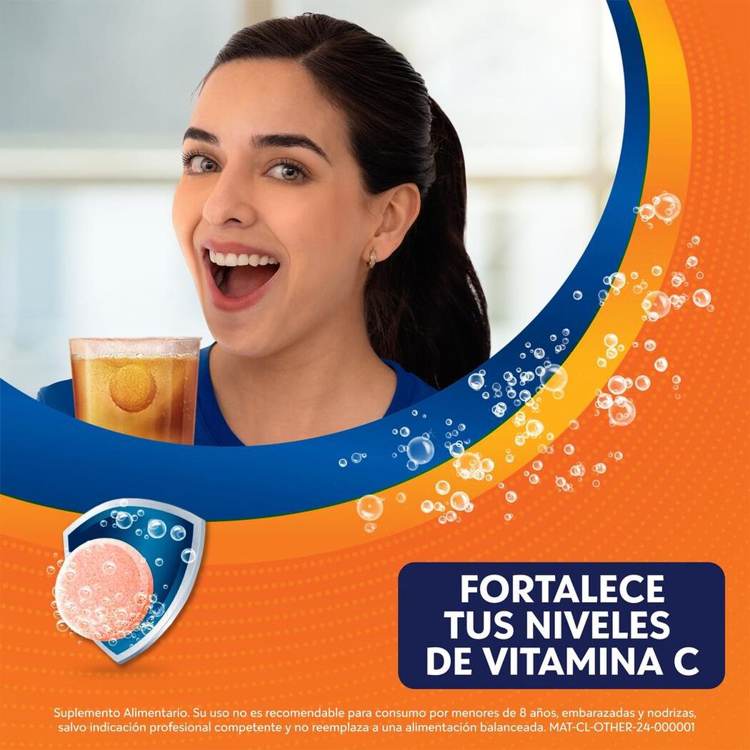 Cebión Vitamina C sabor Naranja x10 Comprimidos Efervescentes, , large image number 1