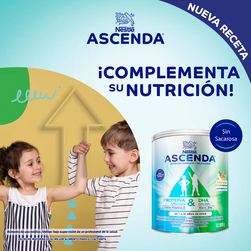 Complemento Nutricional Ascenda Vainilla 800 g, , large image number 3