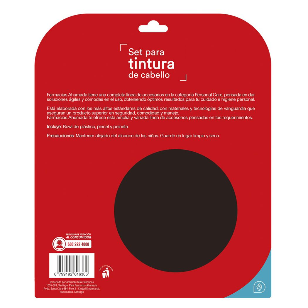 Set de Tintura para cabello 2 peines + 1 bowl, , large image number 1