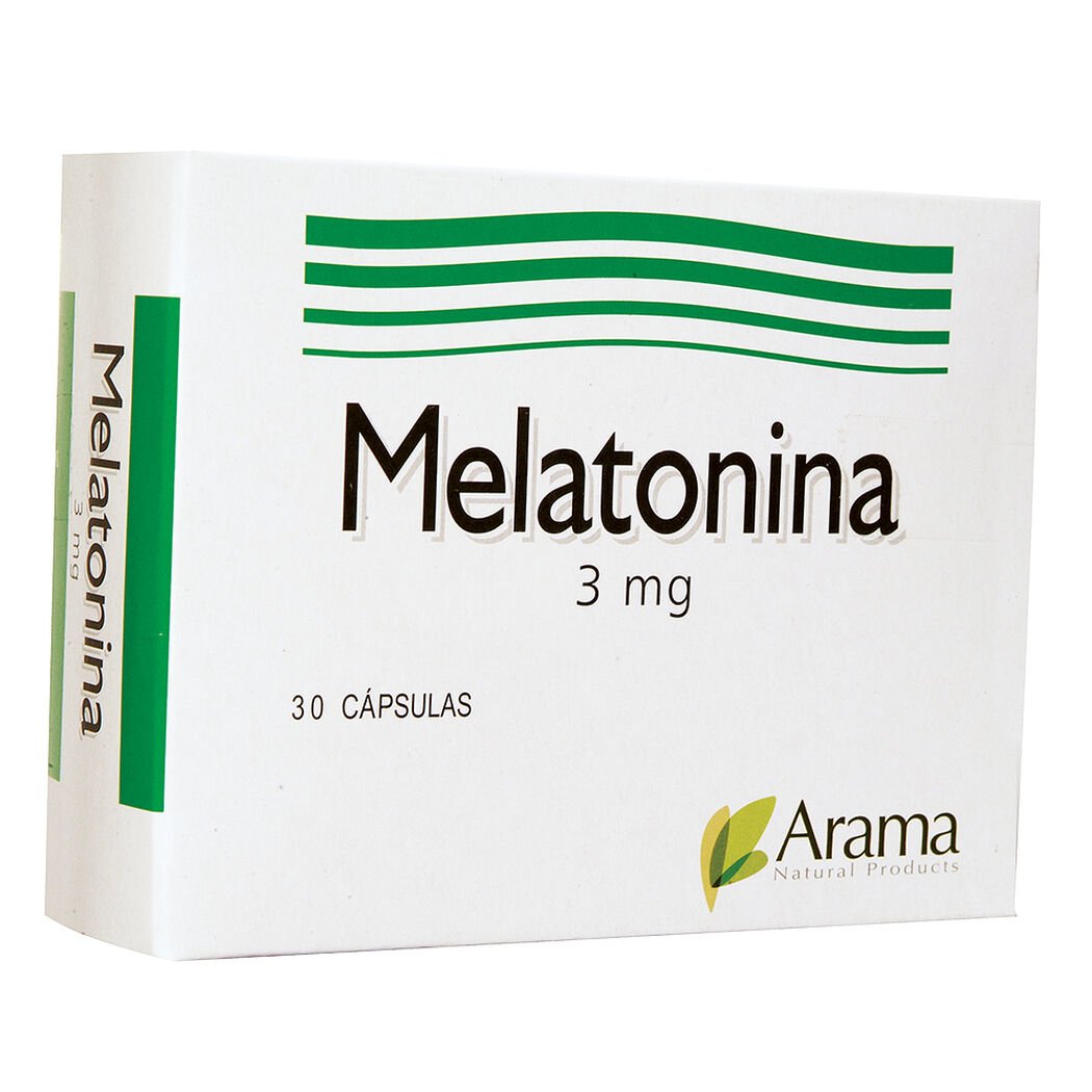 Melatonina 3 mg Arama Natural Products 30 Cápsulas, , large image number 0