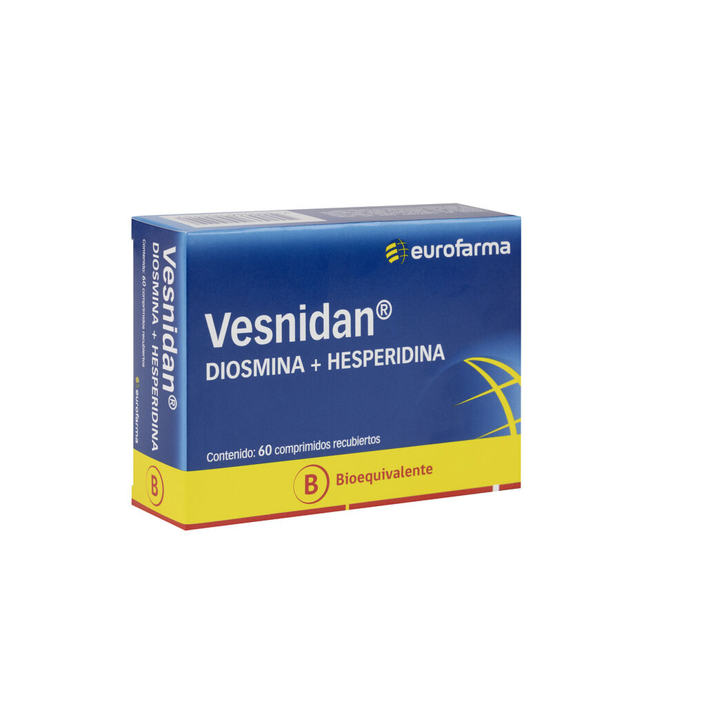 Vesnidan 450 mg x 60 Comprimidos Recubiertos, , large image number 0