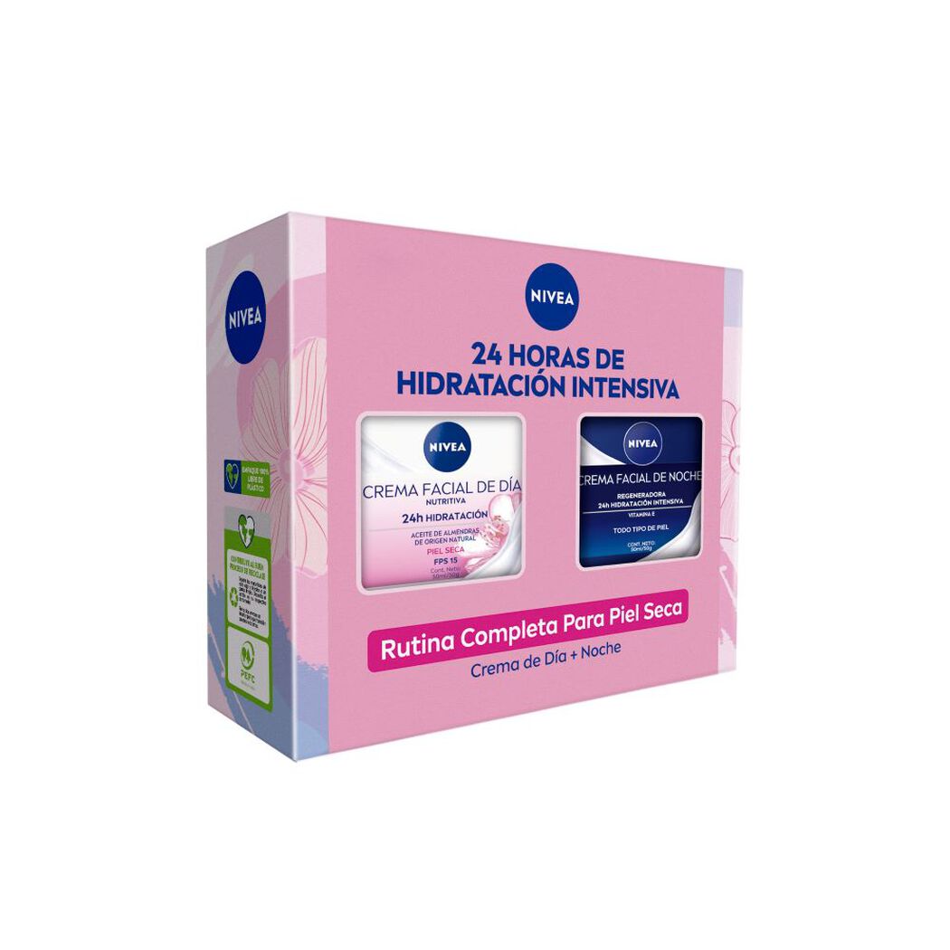 Pack Nivea Piel Seca 50Ml + Noche 50Ml, , large image number 0