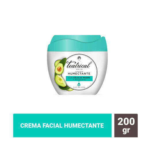 Teatrical Crema Facial Humectante 200 G, , large image number 0