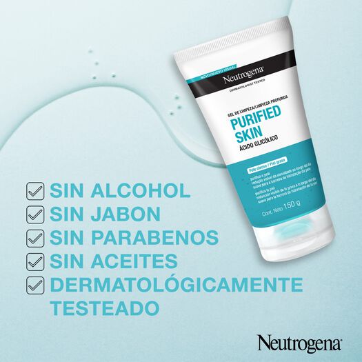 gel de limpieza neutrogena® purified skin® x 150g, , large image number 4