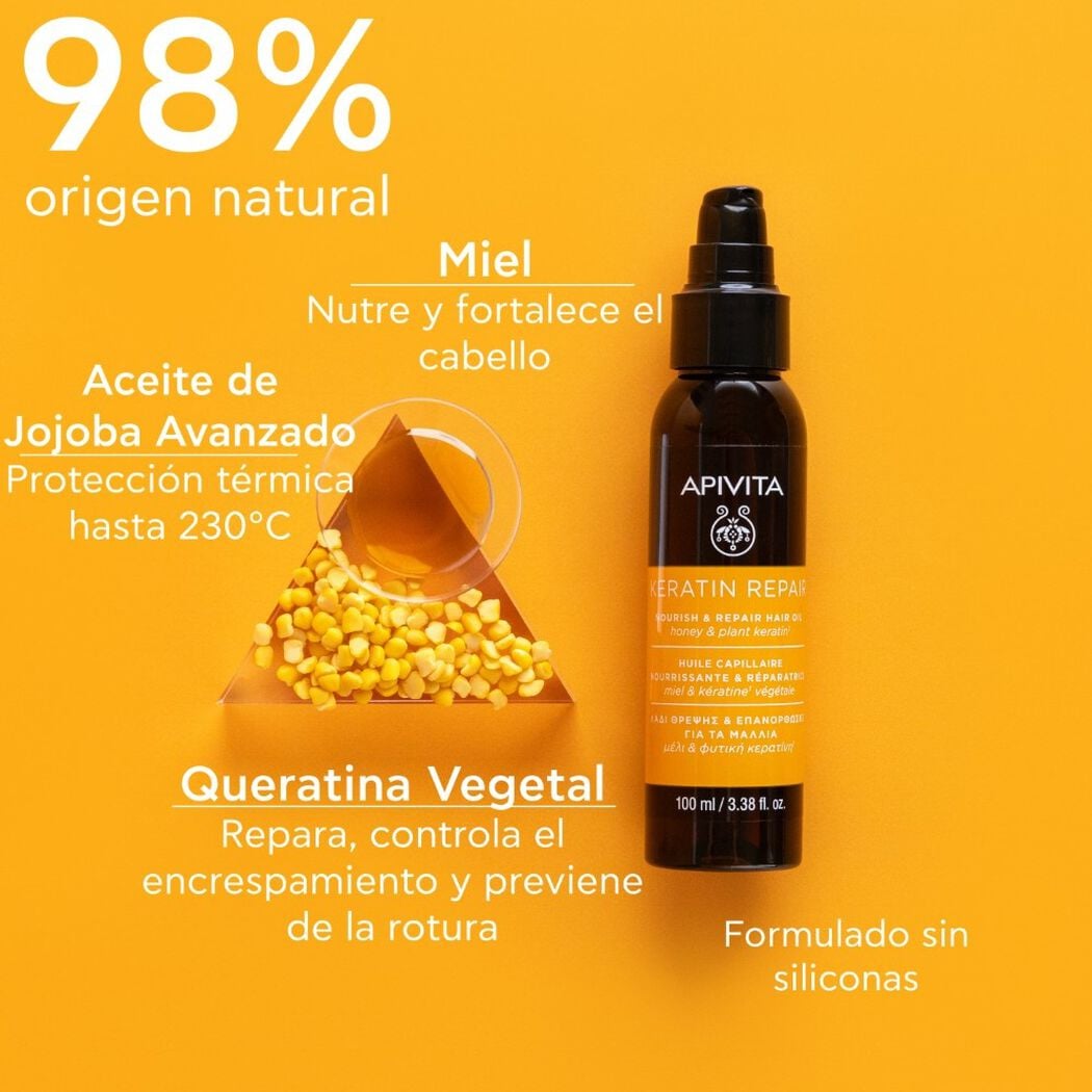 Aceite Apivita para Cabello 100 mL, , large image number 2