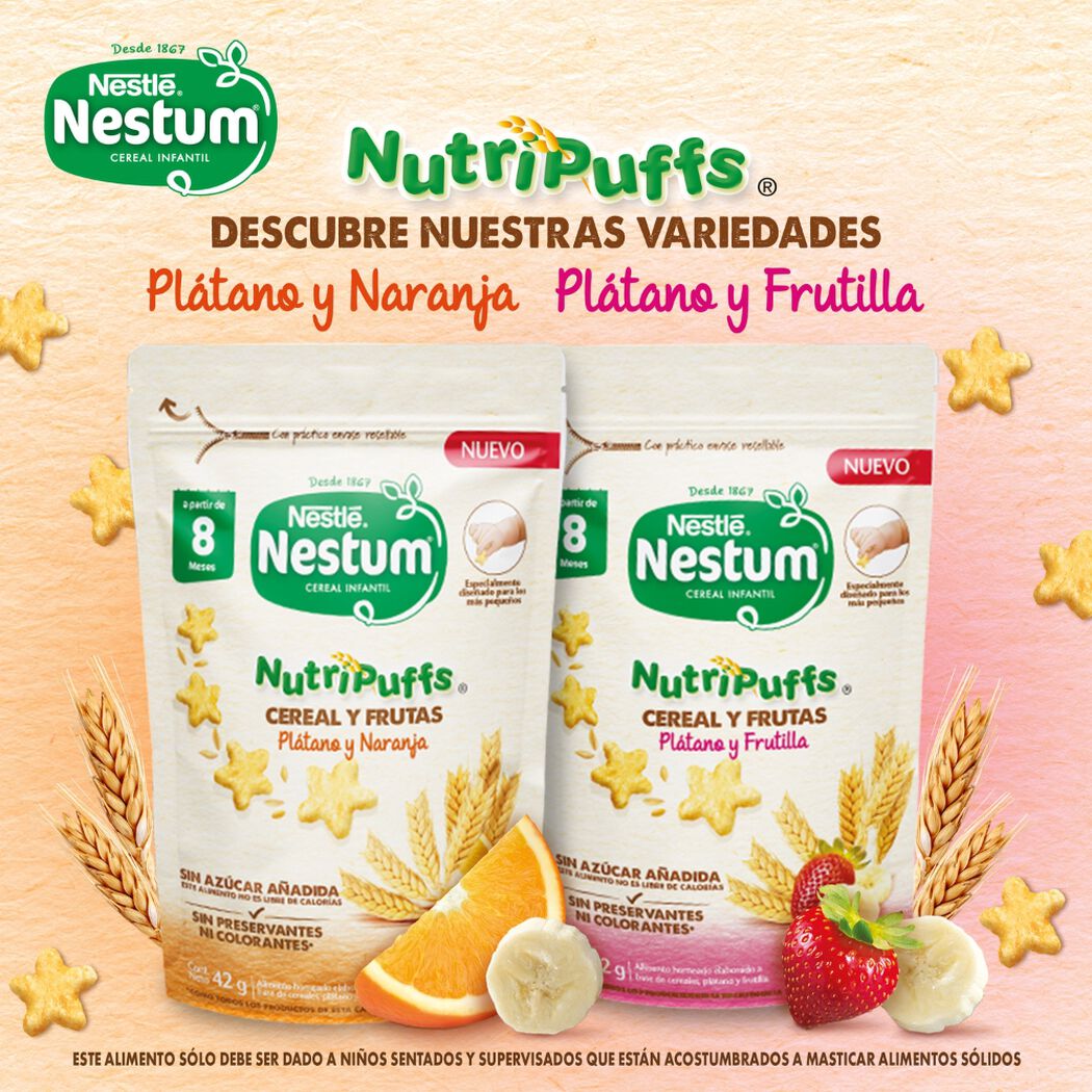 Cereal Infantil Nestum Nutripuffss Plátano Naranja 42 g, , large image number 3