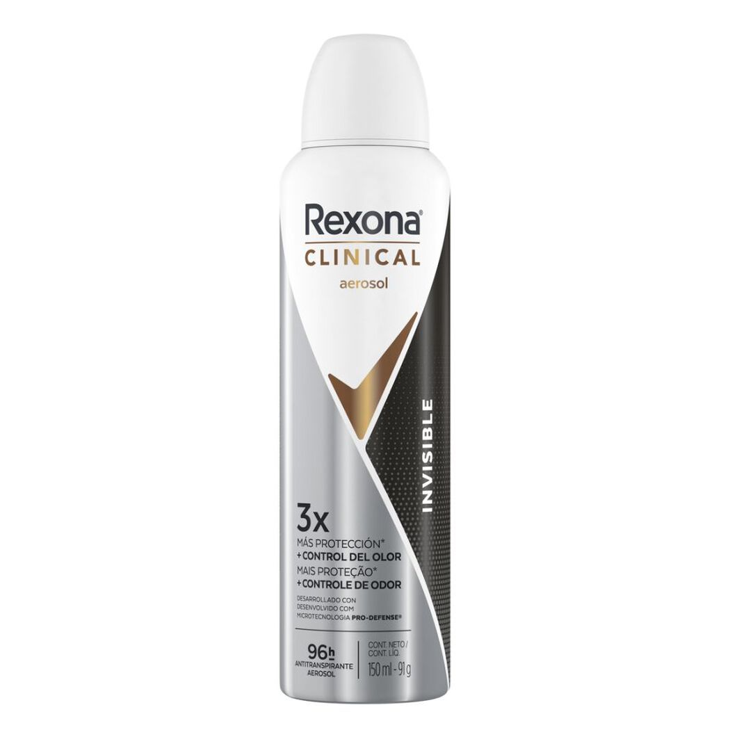 Rexona Clinical Desodorante en aereosol Invisible Woman 150m, , large image number 3