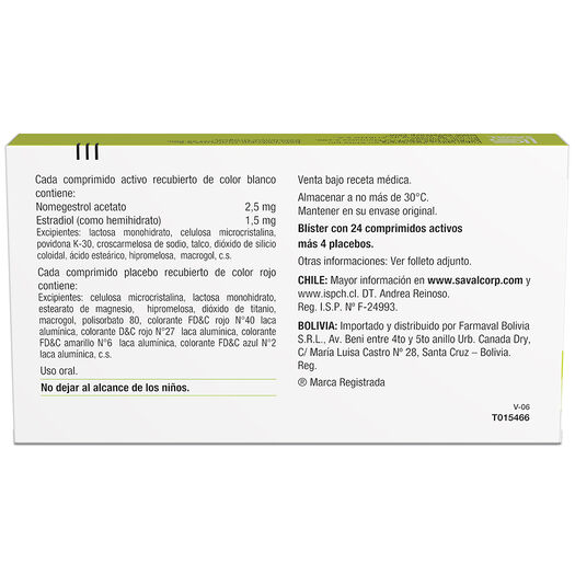 Ariana Nomegestrol/Estradiol 28comp Rec, , large image number 1