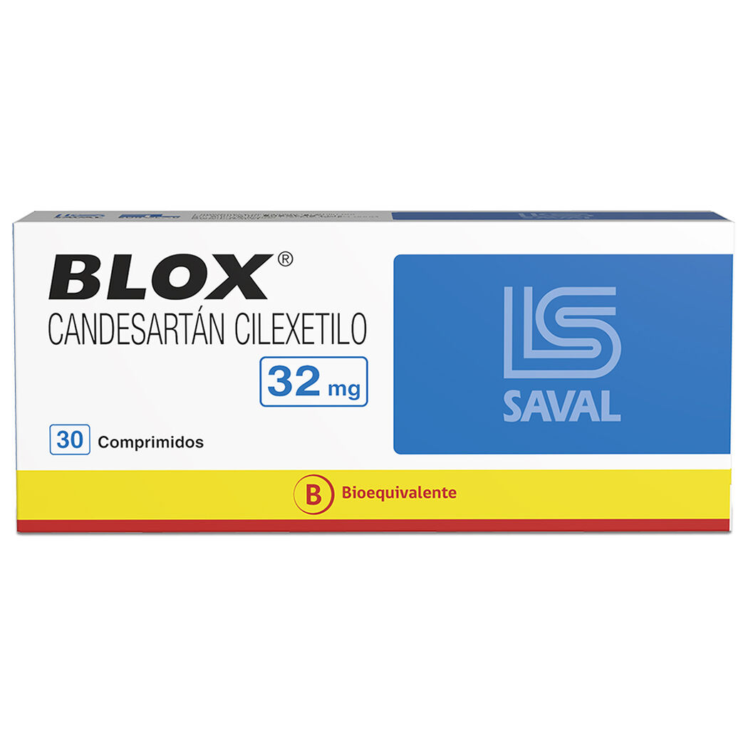 BLOX Candesartán cilexetilo 32 mg 30 comprimidos, , large image number 0