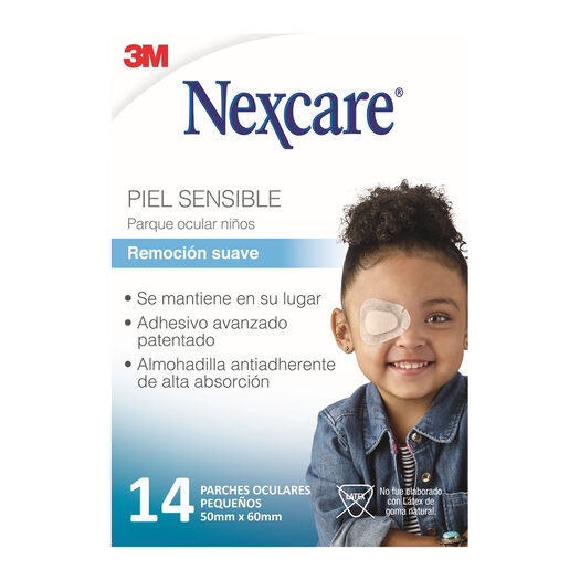 Parche Ocular Remoción Suave Niños, 14 un. Nexcare, , large image number 0