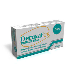 Deroxat CR 25 mg x 30 Comprimidos con Recubrimiento Entérico de Liberación Prolongada