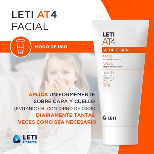 Leti At 4 Crema Facial x 50 mL Crema Tópica, , large image number 2