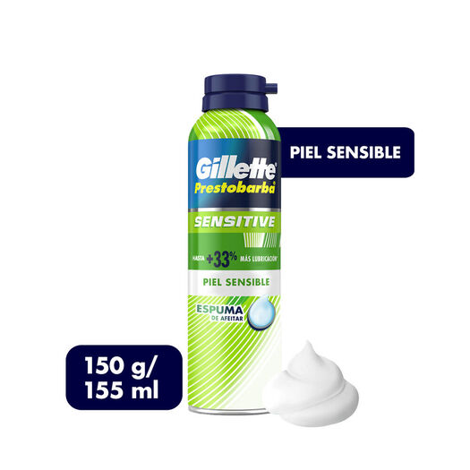 Espuma de Afeitar Gillete Prestobarba Sensitive 150 mL, , large image number 0
