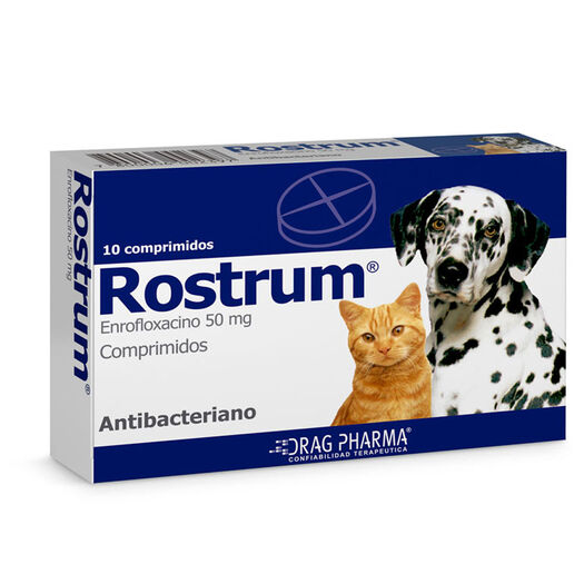 Vet. Rostrum 50 mg x 10 Comprimidos para Perros y Gatos, , large image number 0