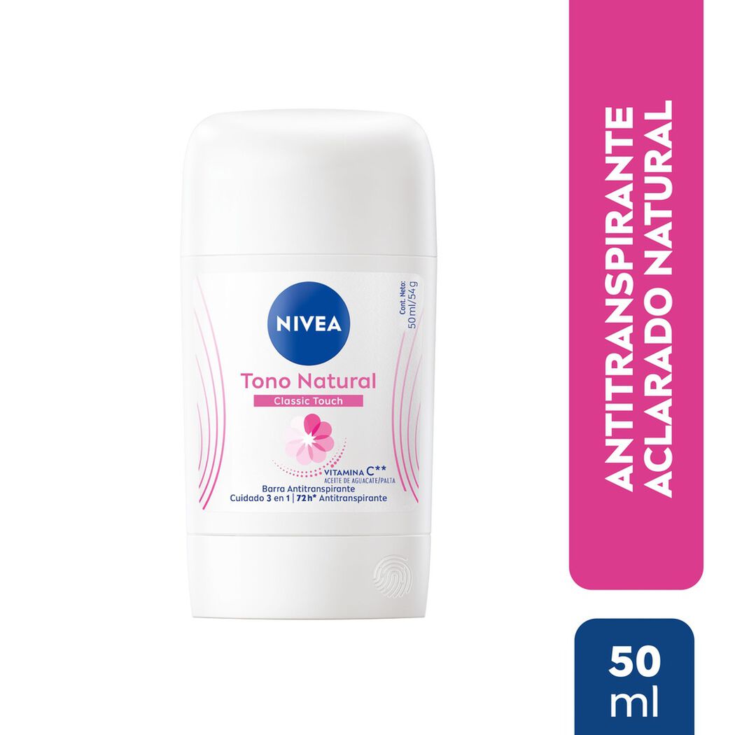 Desodorante Stick Nivea Tono Natural Satin 50 ml, , large image number 0