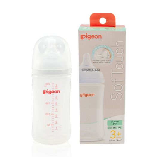 Mamadera Pigeon Softouch 240 mL, , large image number 0
