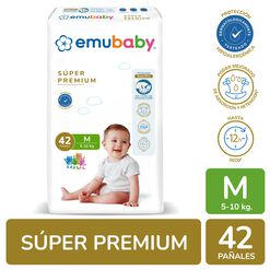 Pañales Emubaby Premium M 42 un