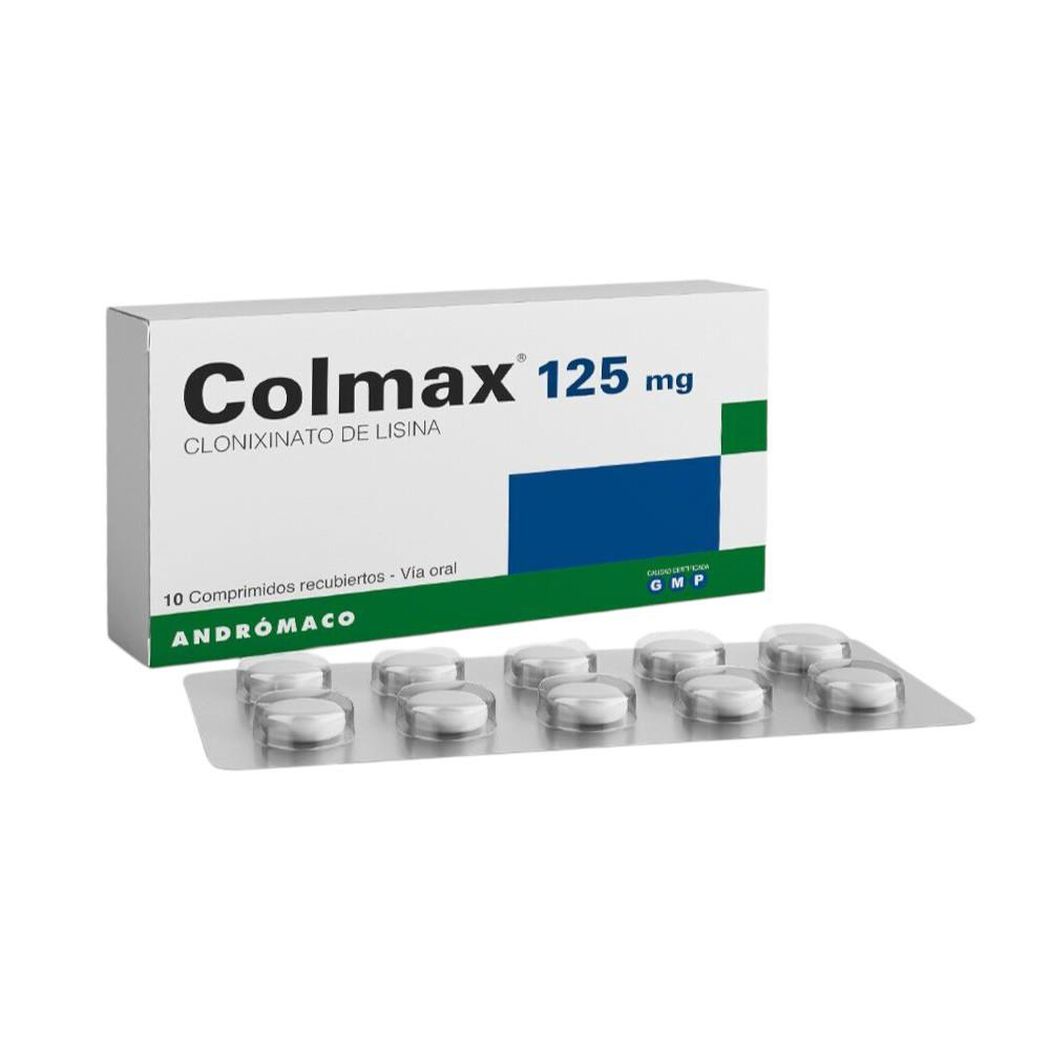Colmax 125 mg x 10 Comprimidos Recubiertos, , large image number 0