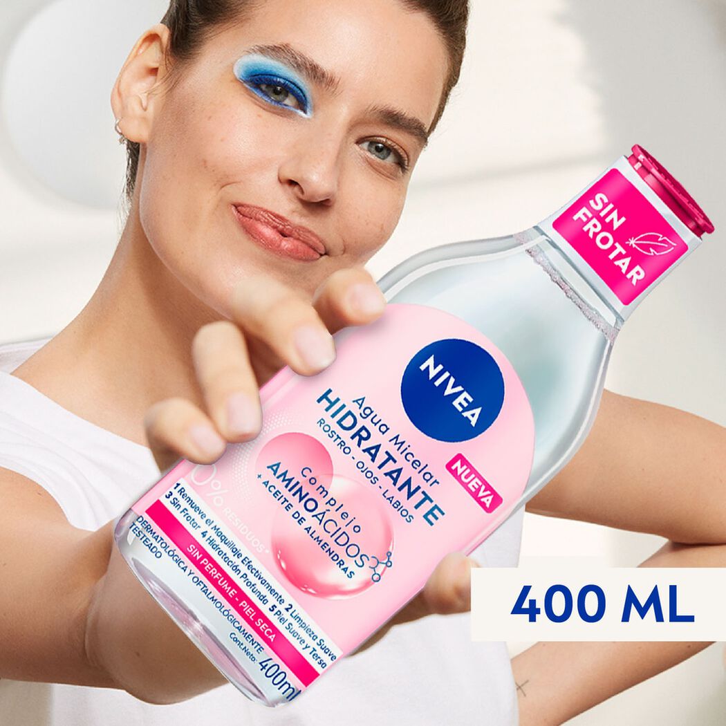 Agua Micelar Nivea Piel Seca 400Ml, , large image number 1