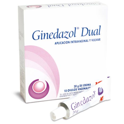Ginedazol Dual 10 Óvulos Vaginales/20 g Crema Vaginal, , large image number 0