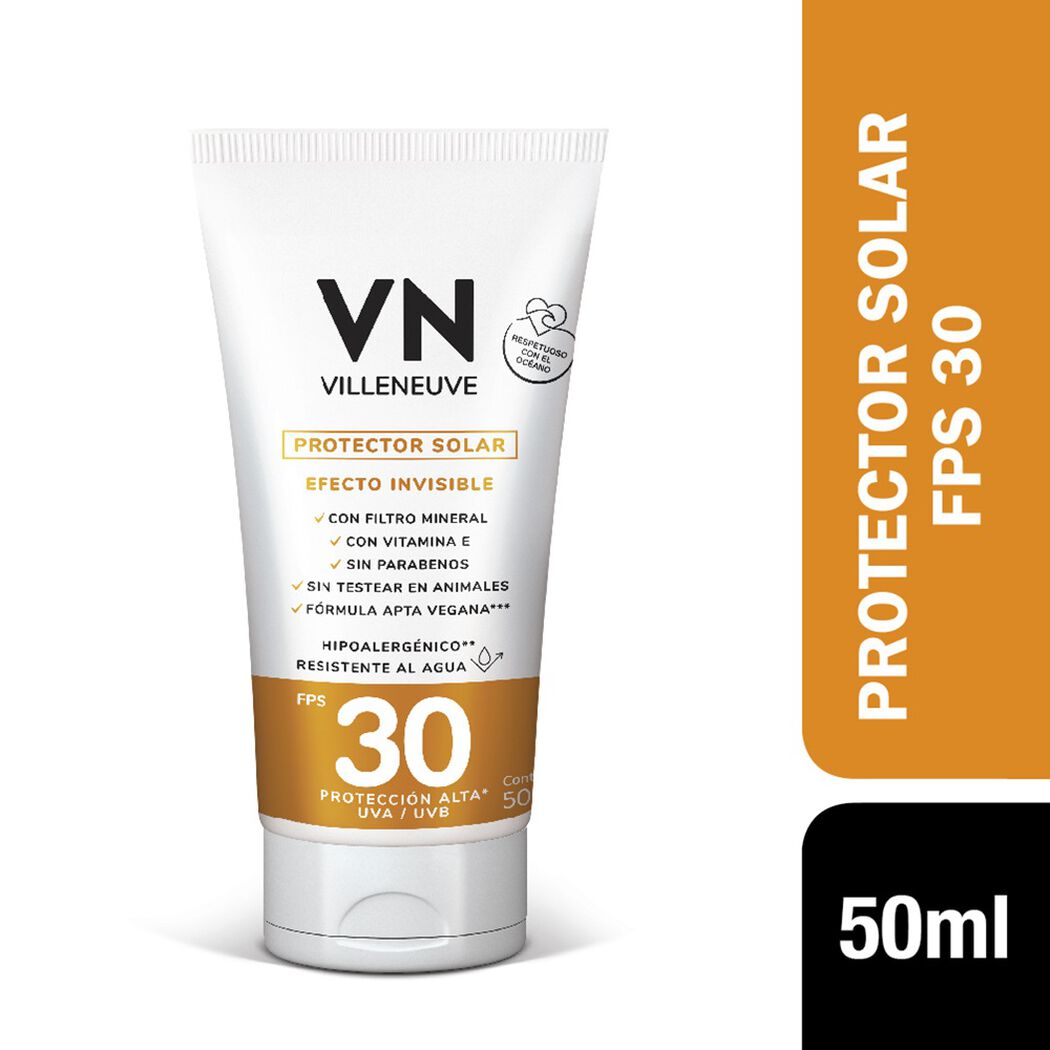 Protector Solar Villeneuve FPS 30 50 mL, , large image number 0