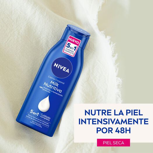 CREMA CORPORAL NIVEA MILK NUTRITIVA PIEL EXTRA SECA 400ML, , large image number 2
