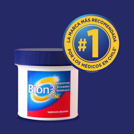 Bion3 Mini con Vitaminas, Minerales y Probióticos 30 Comprimido Masticable, , large image number 3
