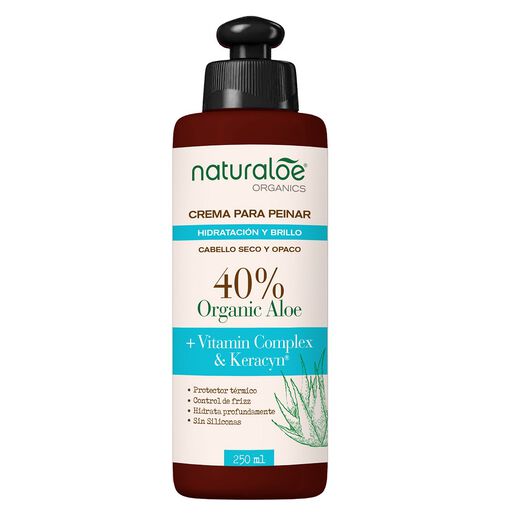 Crema de Peinar Naturaloe Hidratación & Brillo 250mL, , large image number 4