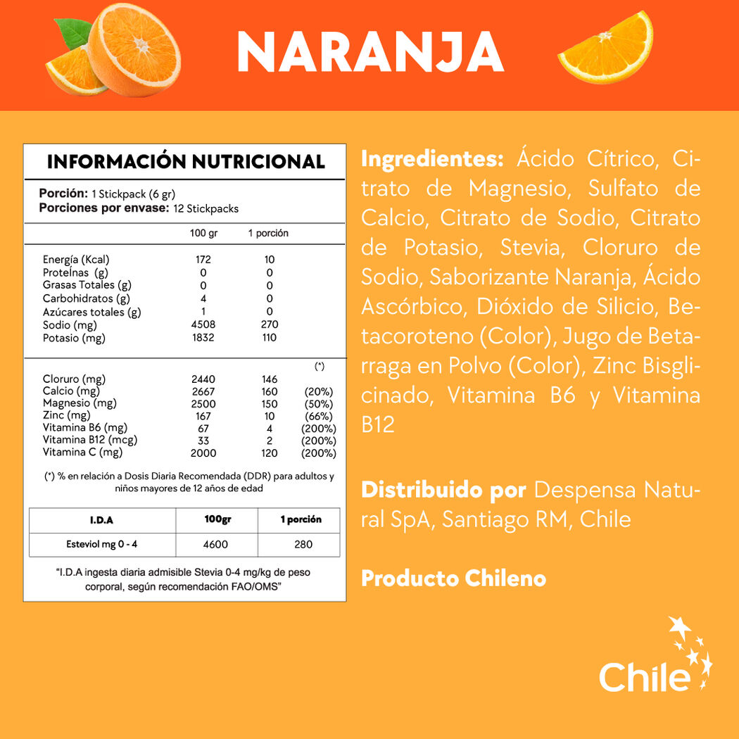 Amazing Care Naranja Sticks 72 Gr, , large image number 4