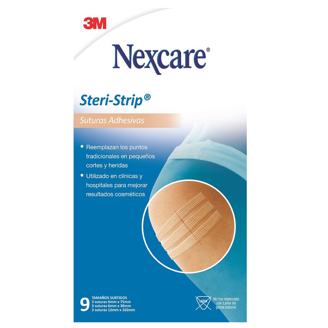 Suturas Steri Strip Tam. Surtido 15 und. Nexcare, , large image number 0