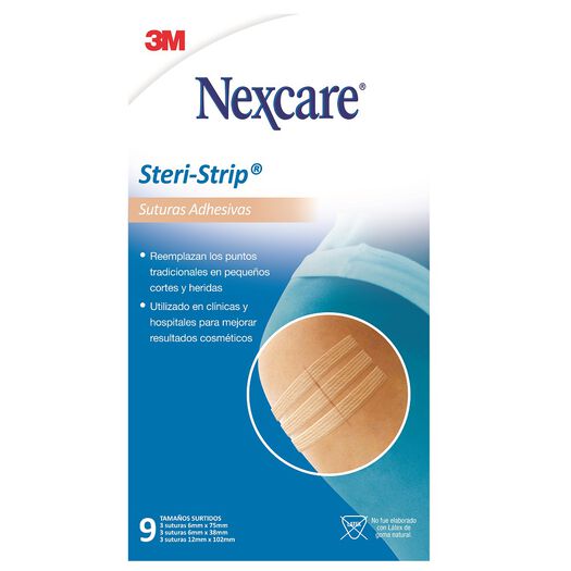 Suturas Steri Strip Tam. Surtido 15 und. Nexcare, , large image number 0