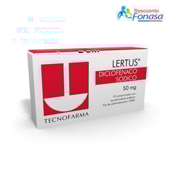 Lertus 50 mg x 10 Comprimidos con Recubrimiento Entérico