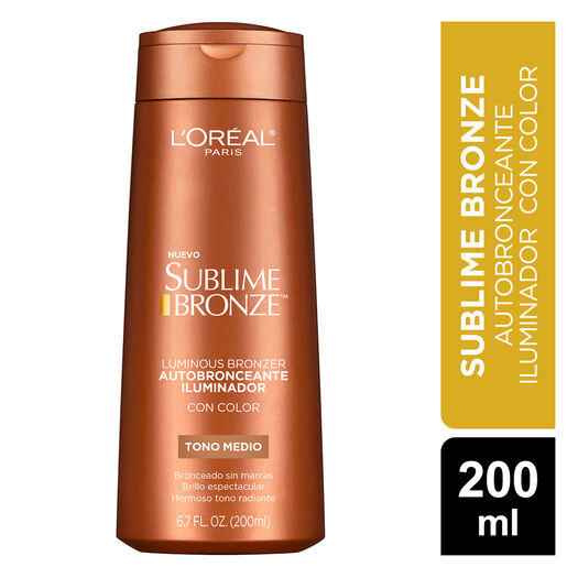 Loreal Autobronceante Sublime Bronze Iluminador Con Color x 200 mL, , large image number 0