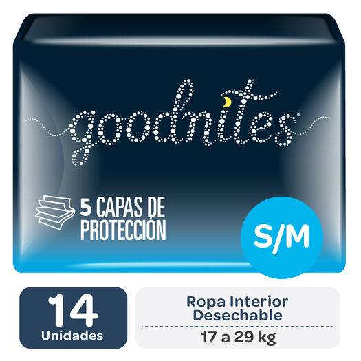 Pañales Huggies Goodnites S/M 14 un, , large image number 0