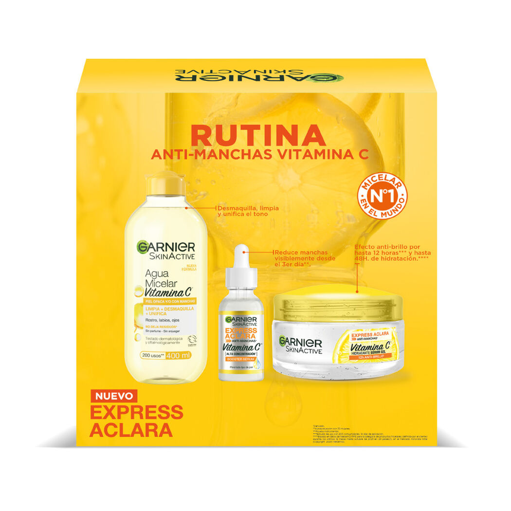 Pack Anti-Manchas Micelar + Serum + Crema Gel, , large image number 2