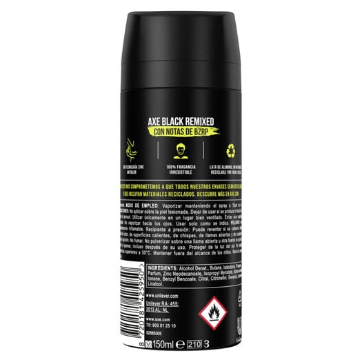Axe Desodorante Aerosol Black 150 ml, , large image number 2