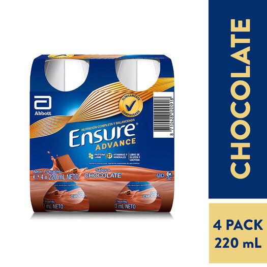 Ensure Advance 4pack Chocolate 220ml, , large image number 0