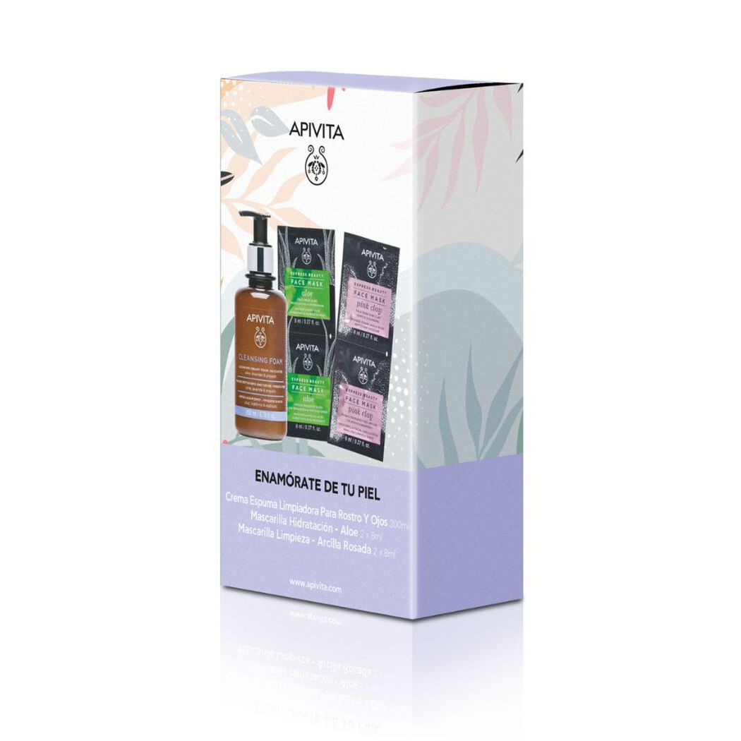 Apivita Set Facial Limpieza 200Ml+Masc Arc Ro, , large image number 1