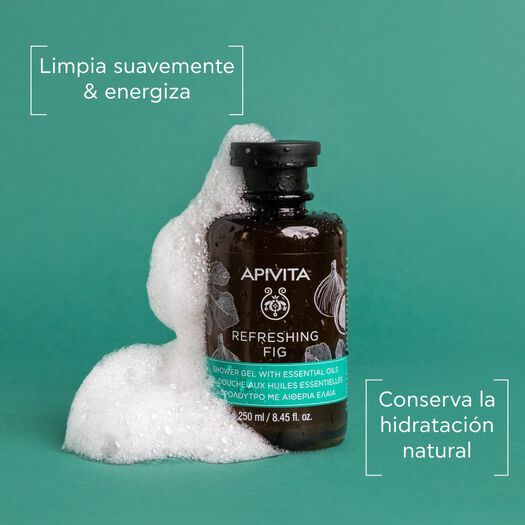 Set Gel Apivita Refreshing Fig de Ducha 250 mL + Crema Corporal 200 mL, , large image number 2