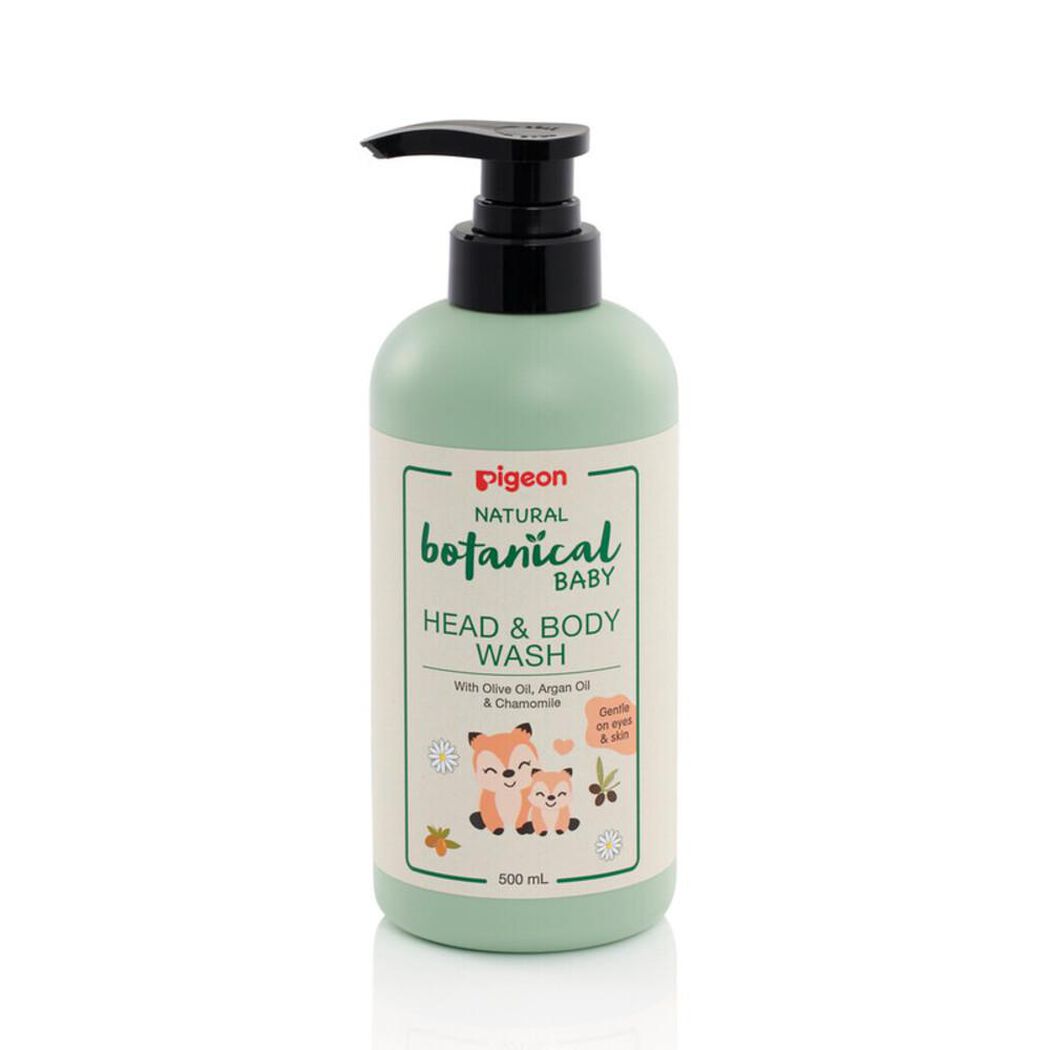 Head & Body Wash Pigeon Botanical Baby 500 mL, , large image number 0