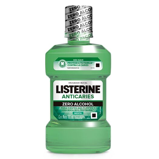 Listerine Anticaries Zero Alcohol 180Ml, , large image number 1