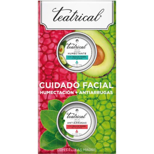 Pack Teatrical Crema Humectante 200Gr + Crema Antiarrugas 100Gr, , large image number 0