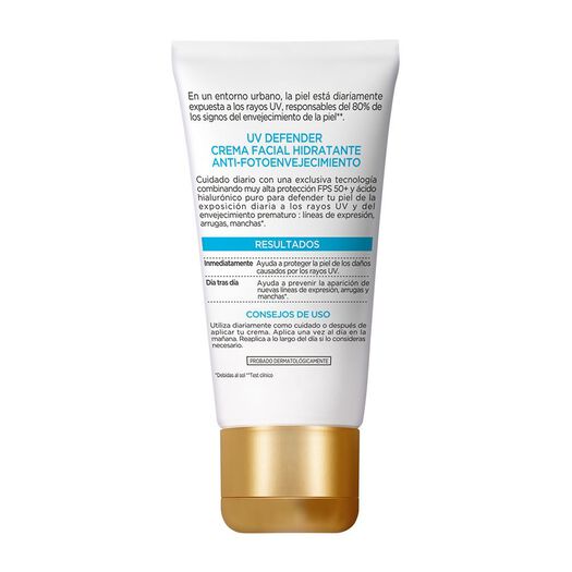 Loreal Crema UV Defender Hidratacion Intensa FPS50+ x 40 g, , large image number 4