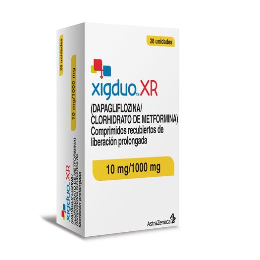 Xig Duo XR 10 mg/1000 mg x 28 Comprimidos Recubiertos de Liberación Prolongada, , large image number 0