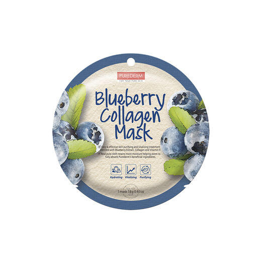 Mascara Purederm Blue Berry Collagen 1un, , large image number 0