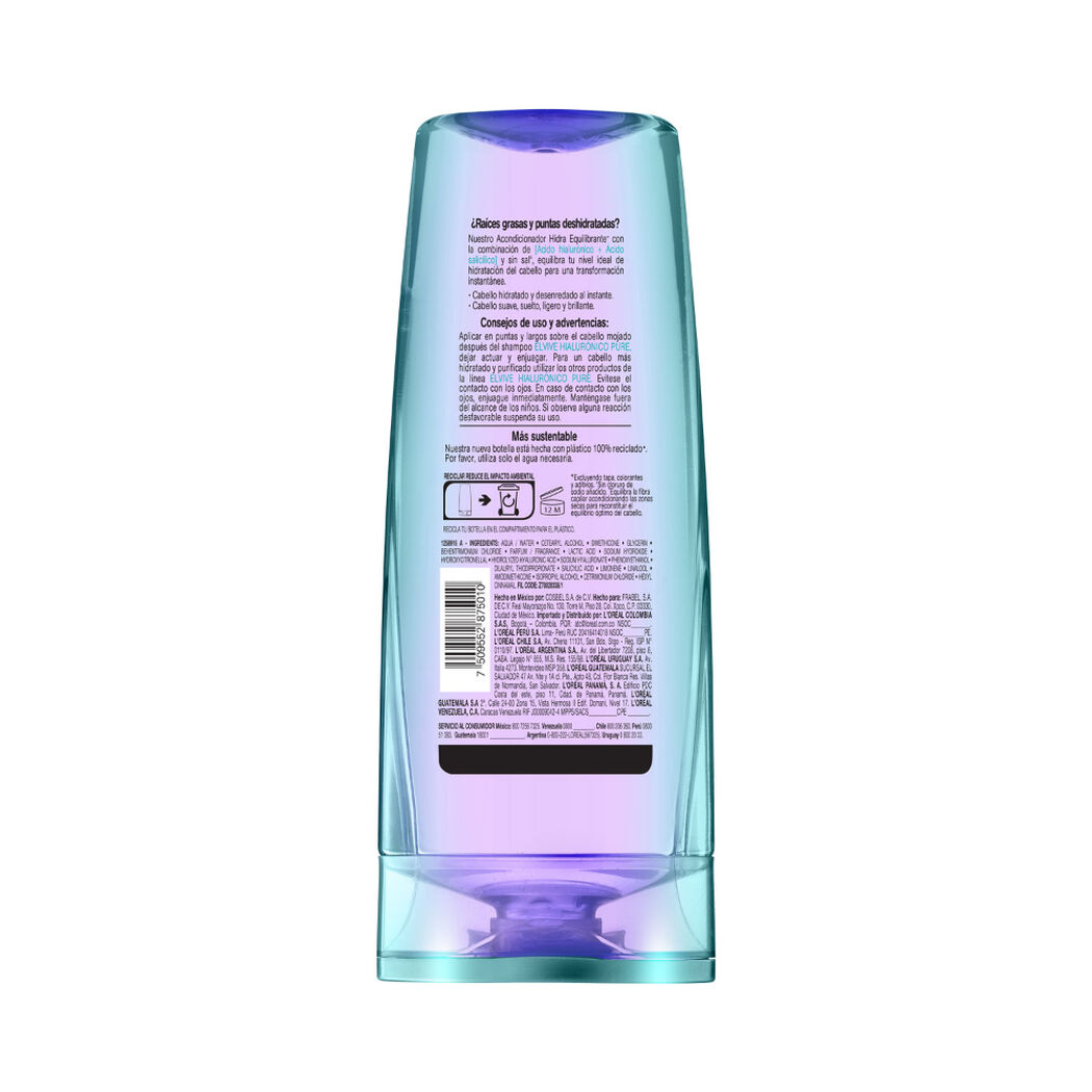 Acondicionador Elvive Hialurónico Pure 370 mL, , large image number 1