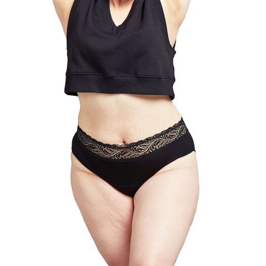 Calzón Menstrual Bloodygreen High Waist Flujo Moderaro Xxl, , large image number 0