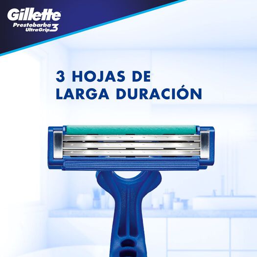 Gillette Maquina De Afeitar Desechable Ultragrip 3 x 8 Unidades, , large image number 2