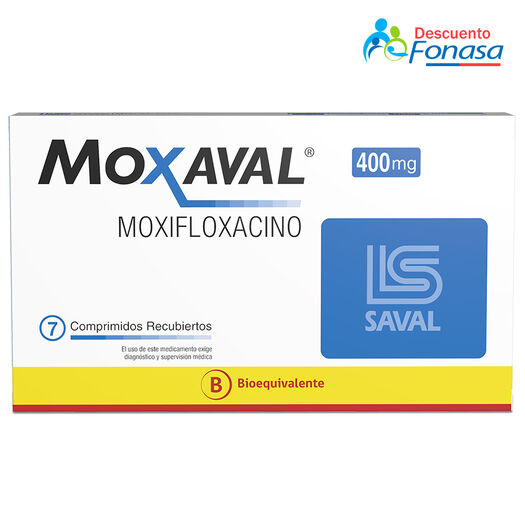 MOXAVAL Moxifloxacino 400 mg 7 comprimidos, , large image number 0